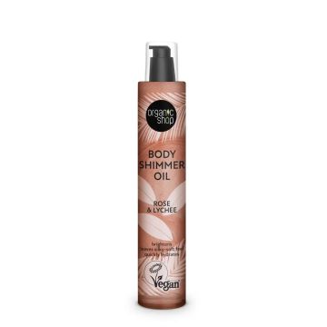 Organic Shop Aceite Body Shimmer Rosa Y Lichi, 100 Ml