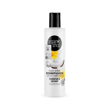 Organic Shop Acondicionador Para Todo Tipo De Cabello Franchipán Y Coco, 280 Ml