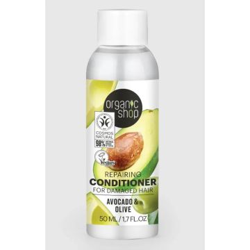 Organic Shop Acondicionador Reparador Para Cabello Dañado Aguacate Y Oliva , 50ml