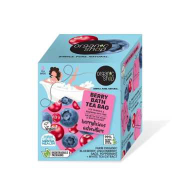 Organic Shop Bolsitas De Té De Baño De Bayas Berrylicious Adventure, 3 X 50 G