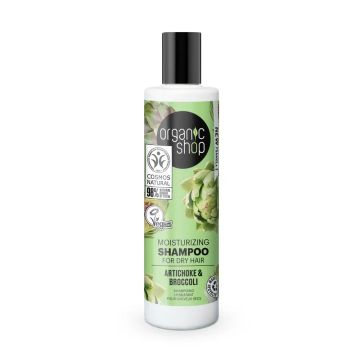 Organic Shop Champú Hidratante Para Cabello Seco Alcachofa Y Brócoli De OrganicShop, 280 Ml