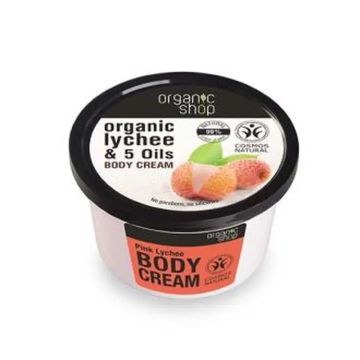 Organic Shop Crema Corporal Lichi Rosa 250Ml.