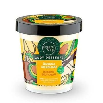Organic Shop Crema Corporal Reparadora Batido De Platano 450Ml
