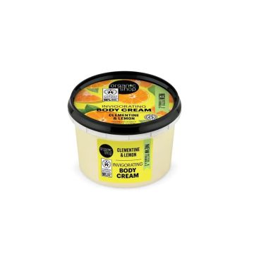 Organic Shop Crema Corporal Vigorizante Clementina Y Limón De Organic Shop, 250Ml