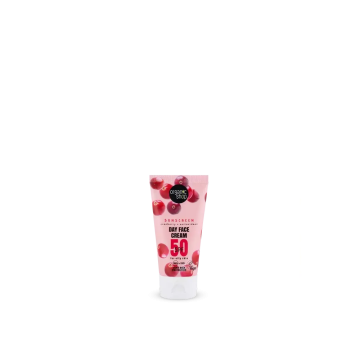 Organic Shop Crema De Día Facial Con Protección Solar Arándano Rojo +Antioxidantes Spf50, 50 Ml