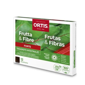 Ortis Frutas & Fibras Forte 12 Cubitos
