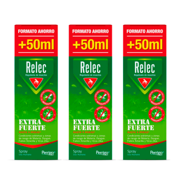 Relec Triplo Extrafuerte Spray Antimosquitos, 3 x 125 ml