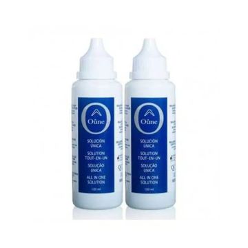 Oune Solución Única Líquido De Lentillas, 2x100 ml