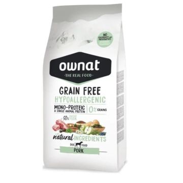 Ownat Canine Adult Hypoallergenic Grain Free Cerdo 12Kg, pienso para perros