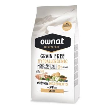 Ownat Canine Adult Hypoallergenic Grain Free Cordero 12Kg, pienso para perros