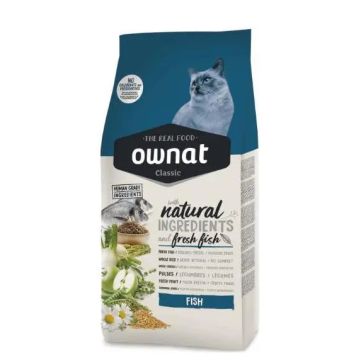 Ownat Classic Feline Adult Pescado 1,5Kg, Pienso para Gatos