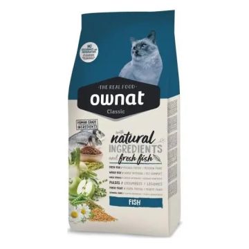 Ownat Classic Feline Adult Pescado 4Kg, Pienso para Gatos