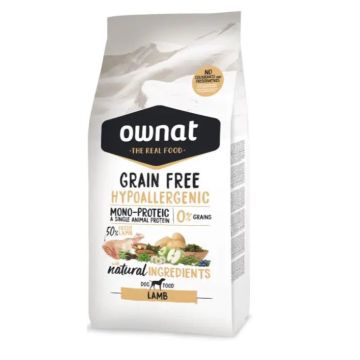 Ownat Grain Free Canine Hypo Cordero 3Kg, pienso para perros