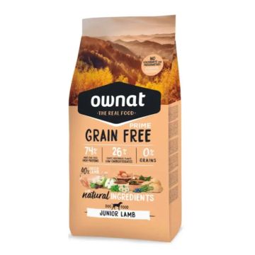 Ownat Grain Free Prime Canine Junior Cordero 12Kg, pienso para perros