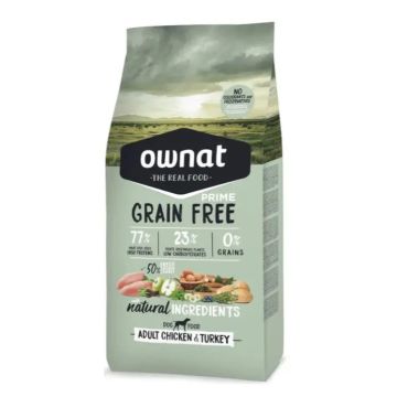 Ownat Prime Canine Adult Grain Free Pollo Pavo 12Kg , pienso para perros