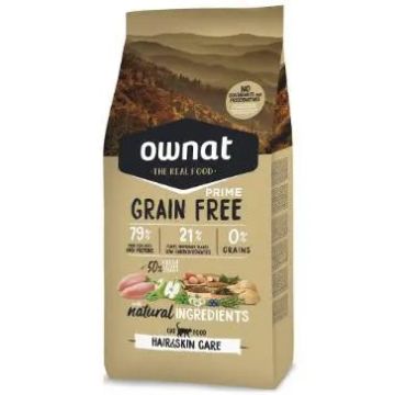 Ownat Prime Feline Adult Hair Skin Grain Free 3Kg, pienso para gatos