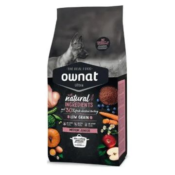 Ownat Ultra Canine Junior Medium 3Kg, pienso para perros