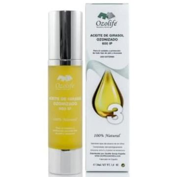 Ozolife Biocosmetica Y Nutricion Aceite Girasol Ozonizado 600Ip Airless 50Ml.