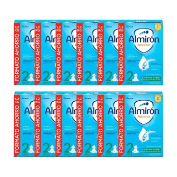 Pack 12 X Almirón Advance 2 Leche de Continuación en Polvo, 1200g