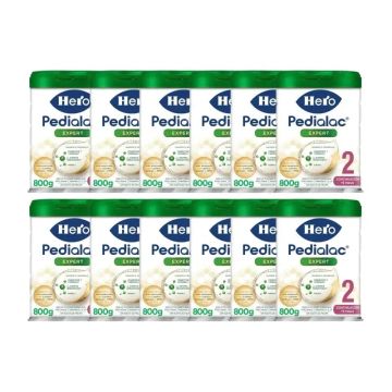 Hero Baby Pedialac Leche 2, Pack 12 X 800 gr