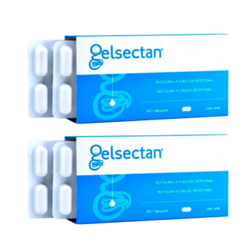 Gelsectan Pack 2 unidades de Función intestinal 60 cápsulas