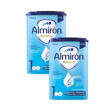 Pack 2 X Almirón Advance 1, Leche De Inicio En Polvo para Bebé, a partir delPrimer Día, 800g