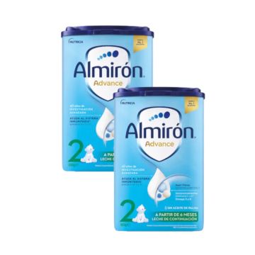 Pack 2 X Almirón Advance 2, Leche de Continuación en Polvo para Bebé, a partirde 6 Meses, 800g