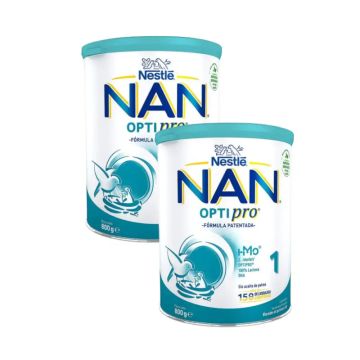 Nestlé Nan Optipro 1 Leche de Inicio, 2X800 gr
