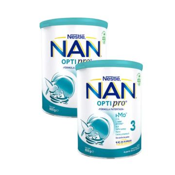 Nestlé Nan Optipro 3 Leche de Crecimiento, 2X800 gr