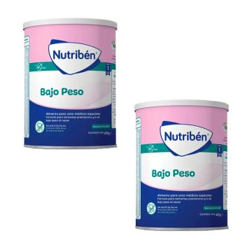 Nutriben Leche Bajo Peso, Pack 2 X 400 gr
