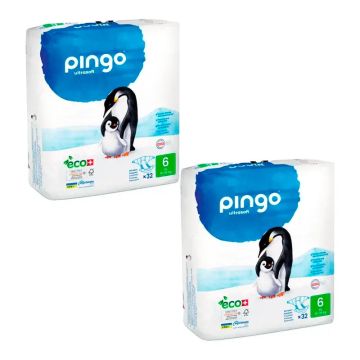 Pingo Pañal Ecológico Talla 6 Xl, Pack 2 X 32 Unidades