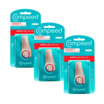 Compeed Pack Apósito Dedos Pies, 3x8 Unidades