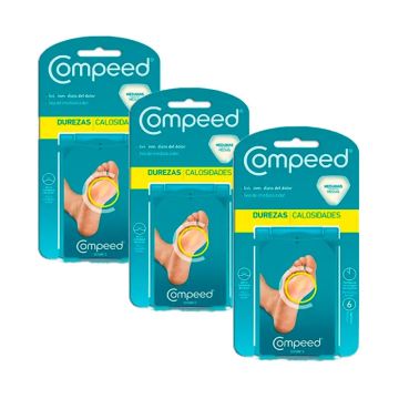 Compeed Pack Apósito Dureza Mediana, 3x6 Unidades
