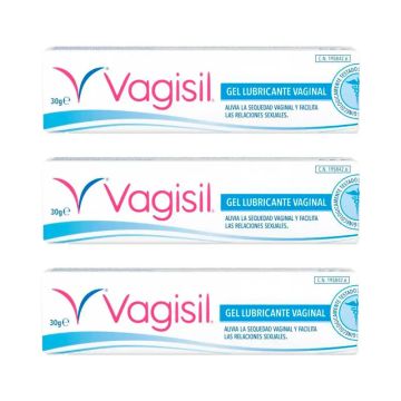 Pack 3 Vagisil Gel Lubricante Vaginal, 30gr