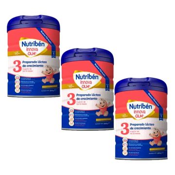 Nutriben Leche Innova 3 OLM, Pack 3 X 800 gr
