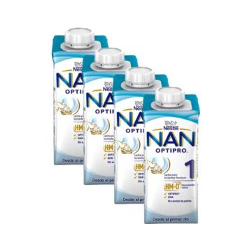 Nestlé Nan Optipro 1 Líquida, 4X500 ml