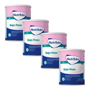 Nutriben Leche Bajo Peso, Pack 4 X 400 gr