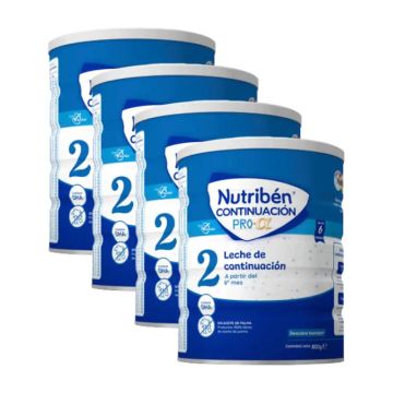 Nutriben Leche Continuacion Pro-Alfa 2, pack 4 X 800 gr