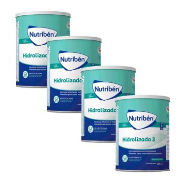 Nutriben Leche Hidrolizada 2, Pack 4 X 400 gr