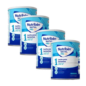 Nutriben Leche Natal Pro-Alfa Leche de Inicio, pack 4 X 800 gr