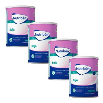 Nutriben Leche Soja, Pack 4 X 400 gr