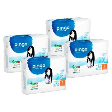 Pingo Pañal Ecológico Talla 3 Midi, Pack 4 X 44 Unidades