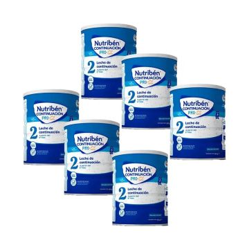 Nutriben Leche Continuacion Pro-Alfa 2, pack 6 X 800 gr