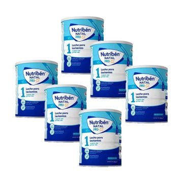 Nutriben Leche Natal Pro-Alfa Leche de Inicio, pack 6 X 800 gr
