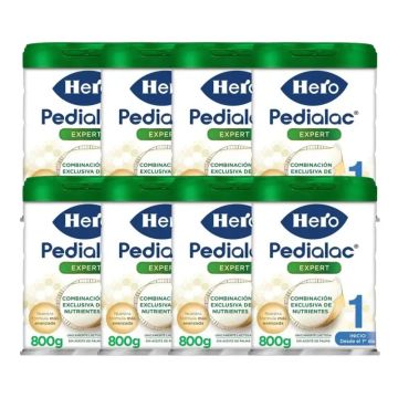 Hero Baby Leche De Inicio Pedialac 1, Pack 8 X 800 gr