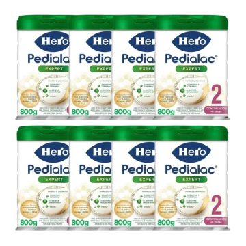 Hero Baby Pedialac Leche 2, Pack 8 X 800 gr