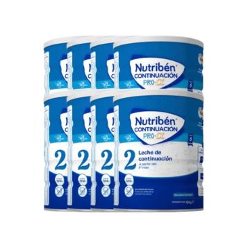 Nutriben Leche Continuacion Pro-Alfa 2, pack 8 X 800 gr