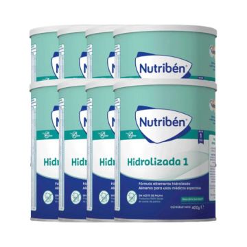 Nutriben Leche Hidrolizada 1, Pack 8 X 400 gr