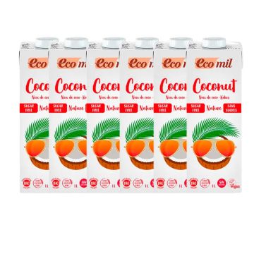 Pack Ecomil Coconut Nature Bio, 1 L, 6 unidades