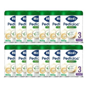 Hero Baby Pedialac Leche 3, Pack 12 x 800 Gr